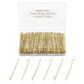 200 Pcs 2.2 Inch Wave-Shaped Bobby Pins Golden Metal Hair Pins Hair Accessories for Women Stylists Hair Sticks Girl