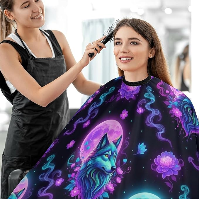 Barber Cape Waterproof Lining Anti Static Design for Salons/Home Use