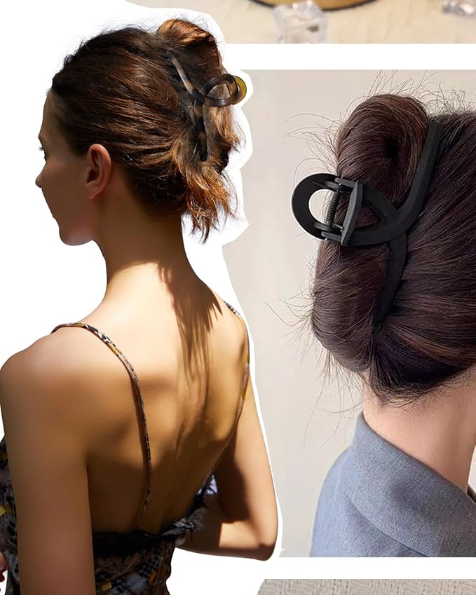 5 Inch Extra Large Hair Claw Clips, 13 cm No Slip XL Hair Clips for Thick Long Curly Hair, Big Claw Clips, 7 Pack