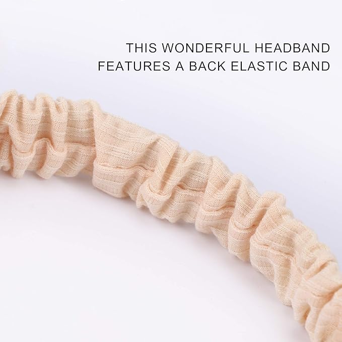 Elastic Knotted Headbands for Women Cloth Head Hair Bands for Women's Hair Non Slip Boho Wrap Twisted Hair Accessories