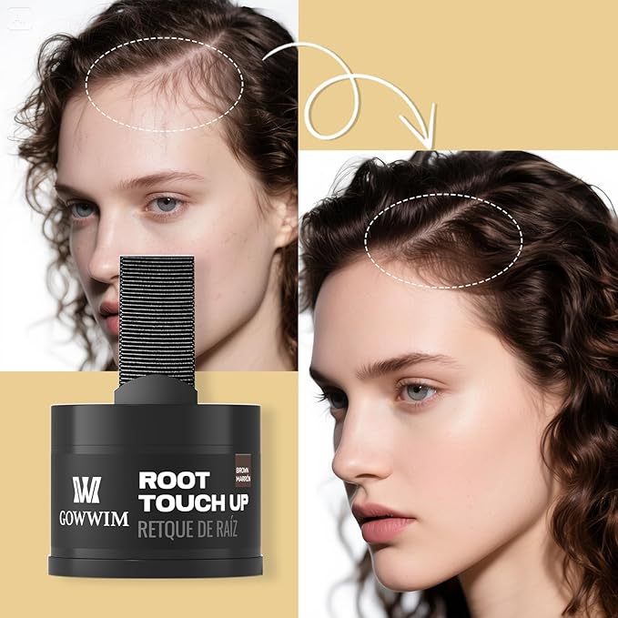 Hairline Gray Root Touch-Up Powder - Instantly Color Shadow Cover, Thin Hair Concealer, Hair Root Dye (4g)