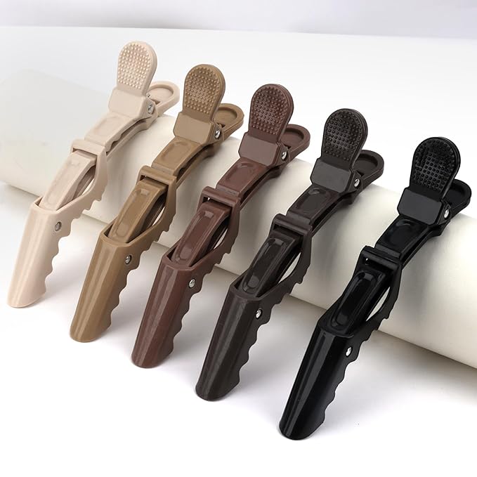 30-Pack Alligator Hair Clips for Styling - Professional Non-Slip Hair Clamps for Women & Girls