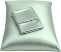 BLISSFORD Satin Pillowcase with Zipper, for Hair and Skin Care, Feels Soft and Cool Like a Silk Pillowcase, Satin Pillow Cases 2 Pack, Slik Pillow Cover, Mint - King Size, Set of 2