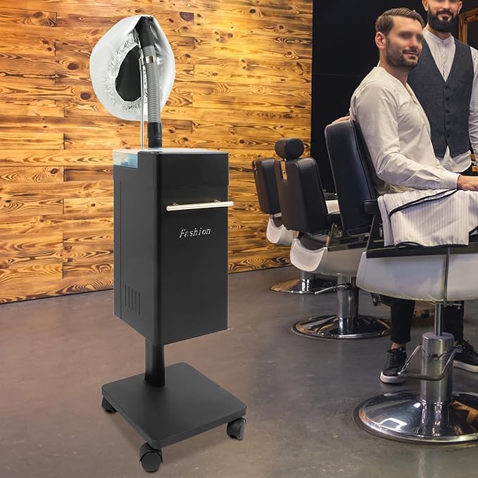 Professional Hair Steamer with Wheel, Nano Hair Steamers Processor, Stand Up Base Salon Spa Equipment, for Home, Hairdressing Salons, Beauty Hospitals