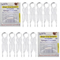 Good Hair Days Hair Pins - 2 1/2" Plastic, U-shaped Magic Grip Hairpins, Strong Durable Pins For Fine, Thick & Long Hair, Styling Accessories - Crystal, Set of 20