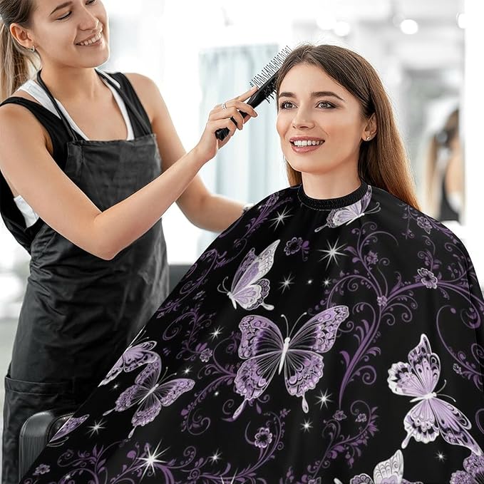 Barber Cape Waterproof Lining Anti Static Design for Salons/Home Use