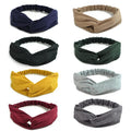 Elastic Knotted Headbands for Women Cloth Head Hair Bands for Women's Hair Non Slip Boho Wrap Twisted Hair Accessories