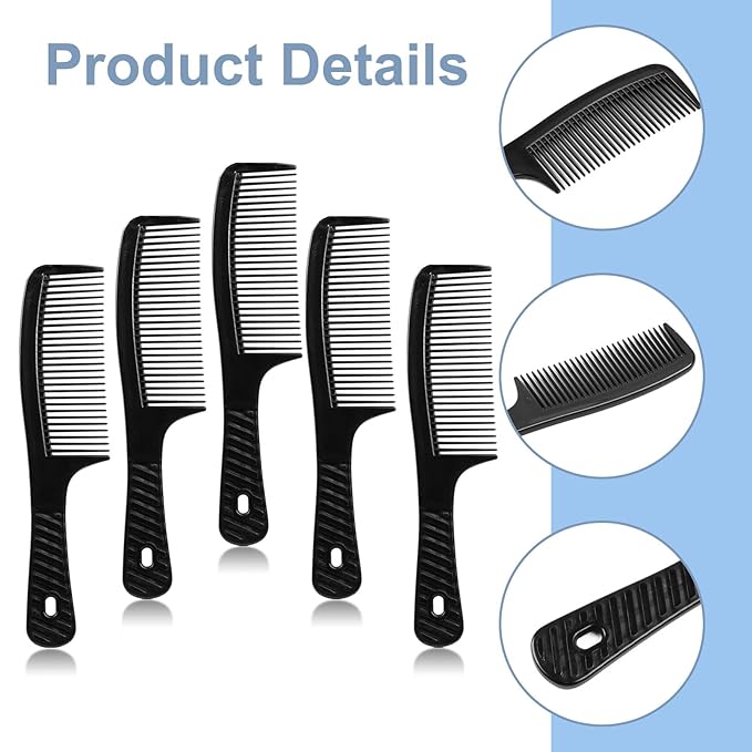 Disposable Combs in Bulk Individually Wrapped Widen Combs Sturdy Hair Combs for Women and Men, Long Handle Combs for Homeless, Hotel,Shelter, Nursing Home,Charity Church (8 IN, Count, 100)
