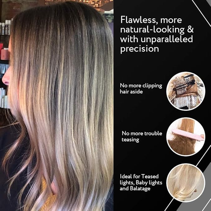 Authentic Cooboard Balayage Board with Teeth | Original Highlighting Paddle from The Maker of Cooboard Hair Highlighting Kit | Easy to Clean, Sturdy, Lightweight (Cooboard Pink XXL)