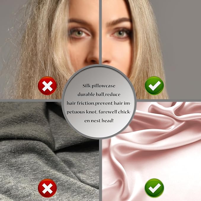 Silk Pillow Cases 2 Pack Soft Breathable and Sliky Queen Size Pillow Cases Set of 2,Natural Mulberry Satin Silk Pillowcase with Hidden Zipper for Hair and Skin (Coral,20"X 30",2pcs)