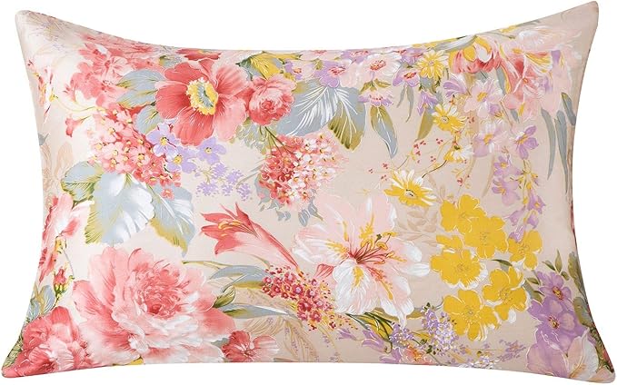 SLPBABY Silk Pillowcase for Hair and Skin with Hidden Zipper Print (King, Pattern16)