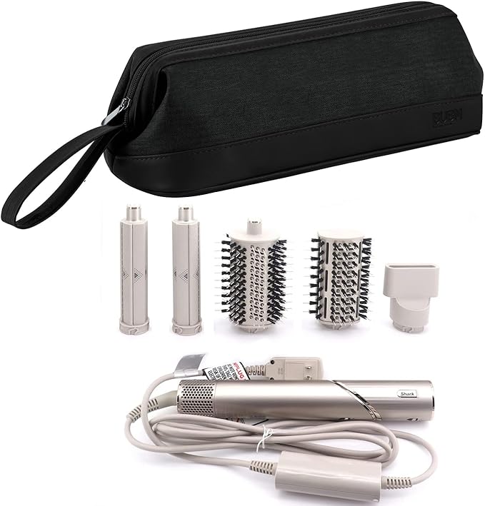 Portable Carrying Case for Dyson Airwrap Styler/Shark Flexstyle and Supersonic Hair Dryer - Waterproof, Anti-Scratch, Dustproof Organizer Storage Bag (Black)