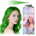 Green Temporary Hair Color Spray - Washable & Non-Sticky Hair Dye for Halloween, Cosplay, Parties-Safe for Kids, Women & Men - Quick-Drying & Easy to Wash Out(120ml)