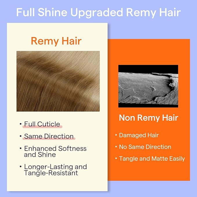 Full Shine Balayage Clip in Hair Extensions Human Hair Blonde Clip in Extensions Human Hair Light Brown to Blonde Remy Clip Hair Double Weft 7 Pcs 12 Inch