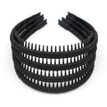 black women's headbands fashion hair accessories tooth comb hairbands for women non slip hair hoops headband suitable for ladies and girls (Pack of 4)
