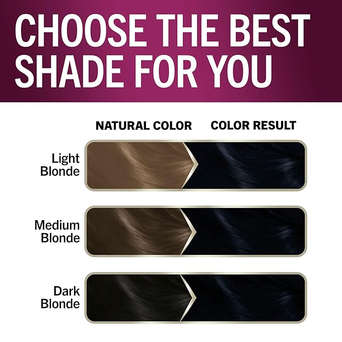 Schwarzkopf Keratin Color Permanent Hair Color, 1.1 Midnight Black, 1 Application-Professionally Inspired Permanent Hair Dye, for up to 80% Less Breakage vs Untreated Hair and up to 100% Gray Coverage