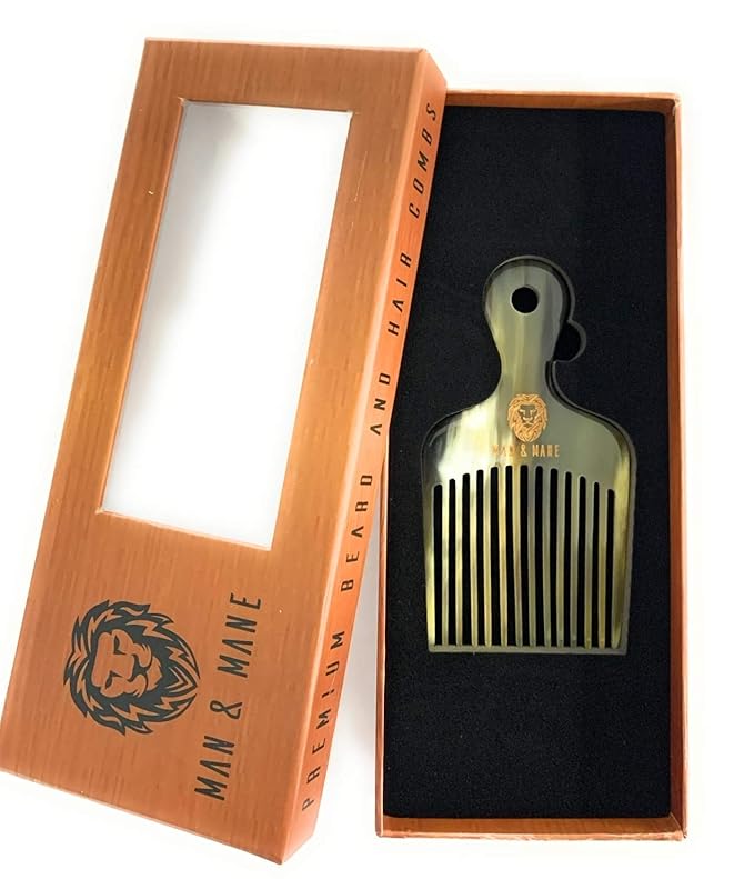 Premium Handmade 100% Oxhorn Anti-static Detangling Styling and Hair Pick Combs Combo Pack for Women & Men