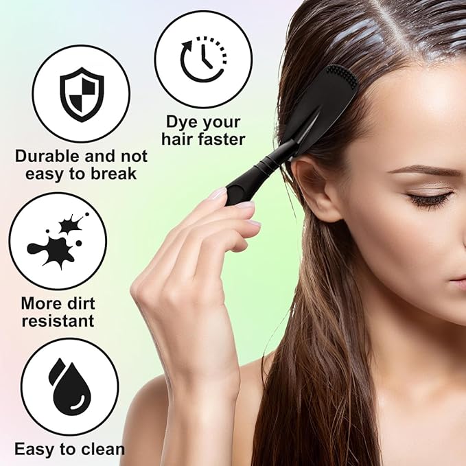 PartyKindom 6pcs Hair Dye Brush for Salon: Hair Coloring Tools Highlight Brush Professional Color Applicator for Stylist