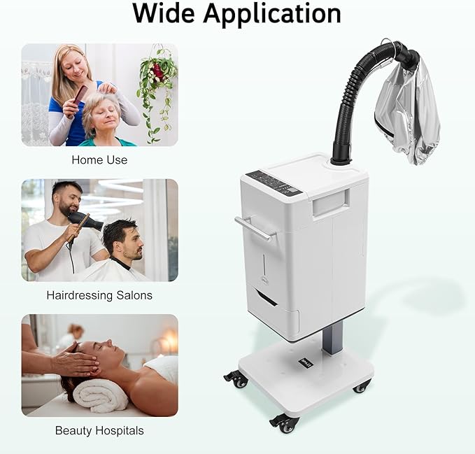 Nano Hair Steamer Machine,110V 500W Color Processor Beauty Haircut Salon,Multifunctional Anion Vertical Hair Dyeing Machine for Hairdressing Care Hair Repair