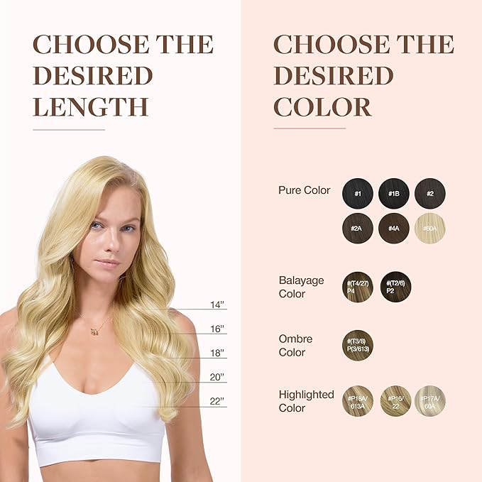 GOO GOO Clip in Hair Extensions Real Human Hair, Remy Human Hair Extensions Clip ins for Women, Natural Human Hair, 20inch 110g 7Pcs, 22F Light Golden Blonde