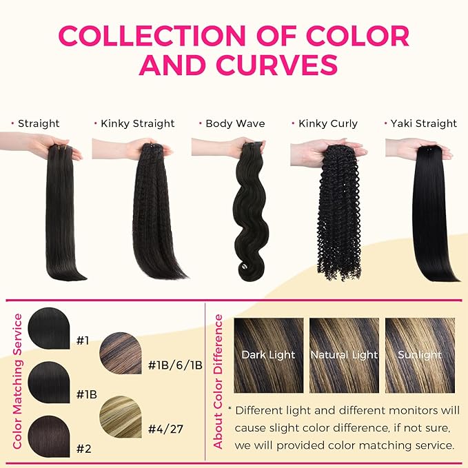 Lashey Seamless Clip in Hair Extensions Human Hair Light Yaki 14 Inch 110g 7pcs Natural Black Mixed Chestnut Brown Clip in Hair Extensions Human Hair for Black Women