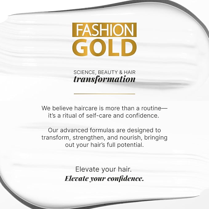 FASHION GOLD Keratin Hair Treatment (10 USES per Bottle), Keratina para Alisar el Pelo, Hair Botox Treatment, At Home Keratin Treatment, Alisados Organicos SIN FORMOL, Verdadera Keratina Brasileña
