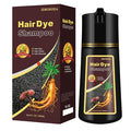 Coffee Hair Dye Shampoo 3 in 1, Natural Brown Hair Color for Men & Women, Long Lasting Shampoo Para Canas for All Hair Types, Easy to Use Herbal Brown Dye, 16.9 Fl Oz (Coffee)