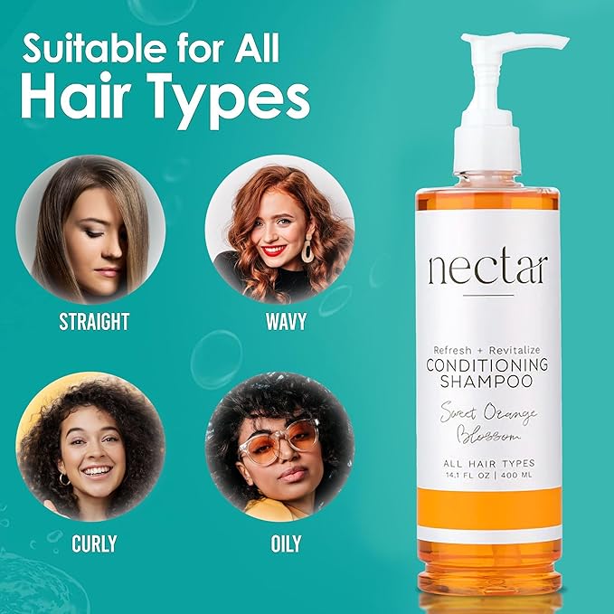 World Amenities - Nectar Pump Bottle Conditioning Shampoo - Hair Repair Shampoo and Conditioner with Fresh Fragrance