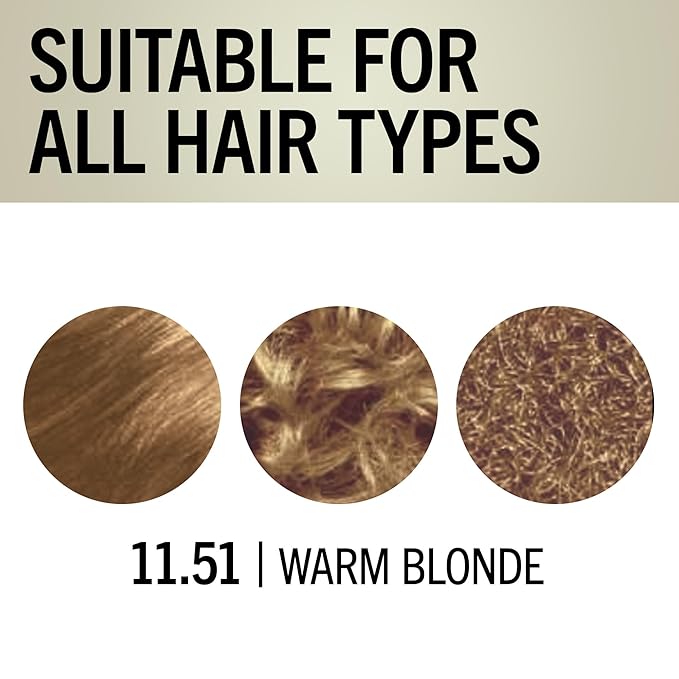 Schwarzkopf Keratin Blonde Hair Dye, 11.51 High Lift Warm Blonde, Professional Quality Permanent Hair Color, Bond Enforcing System, Pre-Color Serum & Conditioner Included
