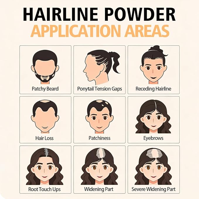 Root Cover Up Powder for Women - Light-Blonde Hair Fibers for Thinning Hair Shadow Powder, 2 Pack (Blonde)