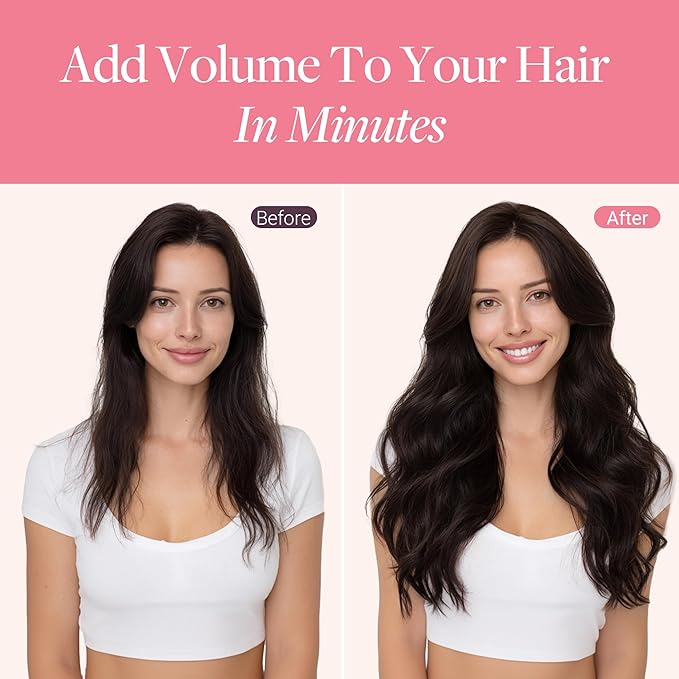GOO GOO Clip in Hair Extensions Real Human Hair, Remy Human Hair Extensions Clip ins for Women, Natural Human Hair, 18inch 120g 7Pcs, 4/26/4 Balayage Chocolate Brown to Honey Blonde