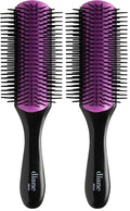 Diane Nylon Pin Styling Hair Brush for Detangling, Separating, Shaping and Defining Wet Thick or Curly Hair, Glides Through Tangles with Ease (Pack of 2)
