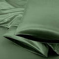 Aormenzy Satin Pillow Cases for Women King Size Set of 2, Woodland Green Satin Pillowcase for Hair with Envelope Closure Silky Pillow Covers Wrinkle, Fade Resistant (20x40 Inches)
