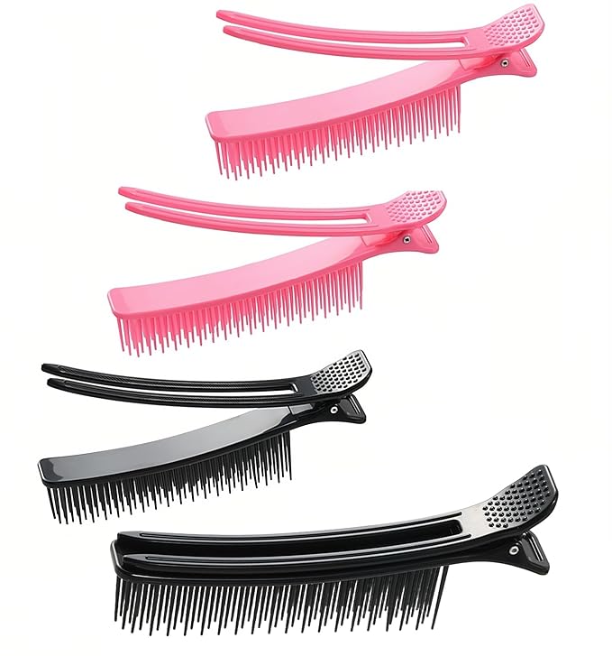 4pack Grip Clips for Hair Sectioning Styling, Haircuts Coloring cosmetology supplies hair cutting clips