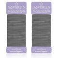 Small Hair Ties, Snag Free No Metal Elastic Ponytail Holders for Girls, Women, Men - Thin Hair Accessories for Fine to Medium Curly Hair (2mm, 80 Pcs, Gray)