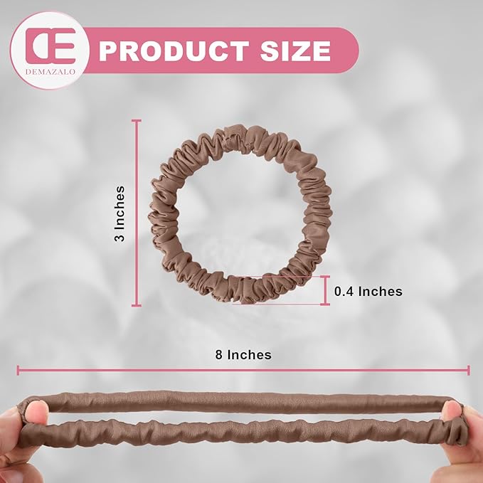 6Pcs Silk Hair Ties Small 22 Momme 100% Pure Mulberry Silk Scrunchies for Women Girls Thin Skinny Hair Sleep Scrunchies No Damage(Color 12)