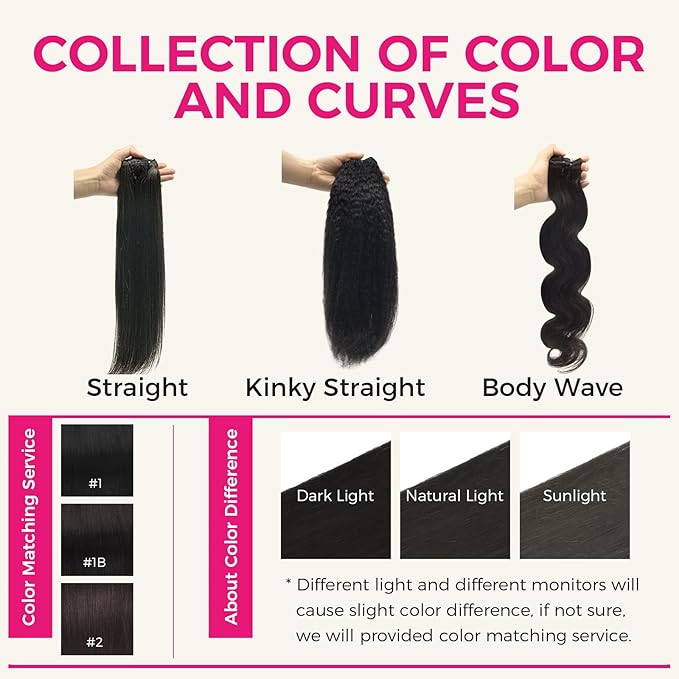 Lashey Clip in Hair Extensions, 14 Inch 7pcs 120g Natural Black Color, Straight Clip in Hair Extensions Real Human Hair Thick Clip in Hair Extensions for Women
