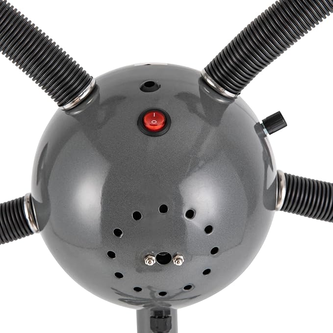 5 Head Salon Hair Steamer, Professional Infrared Light Heat Therapy Red Lamp Salon Hair Steamer Hair Dryer Dyeing Perming Color Processor for Perms Oil Baking Styling Head Care