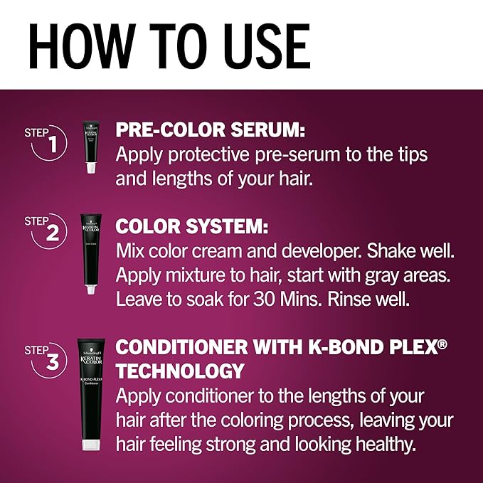 Schwarzkopf Keratin Permanent Hair Dye Cream, 7.5 Caramel Blonde, Professional Quality Color for Up to 100% Gray Coverage, Bond Enforcing System