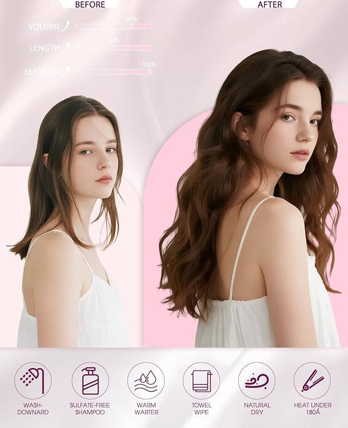 Pinkpearl Invisible Tape in Hair Extensions Human Hair, 20pcs 14inch 40g #2 Dark Brown Injection Tape in Extensions Real Remy Straight Seamless Silky Human Hair Injected