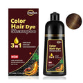 Instant Chestnut Hair Color shampoo, Chestnut Brown Hair Dye Shampoo 3 in 1 for Women Men, Herbal Brown Hair Shampoo, Dark Hair Colors in Minutes 500ml