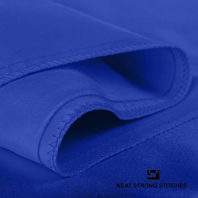 BLISSFORD Royal Blue Satin Pillowcase with Zipper, for Hair and Skin Care, Feels Soft and Cool Like a Silk Pillowcase, Satin Pillow Cases, Slik Pillow Cover, Standard Size - 2 Pack