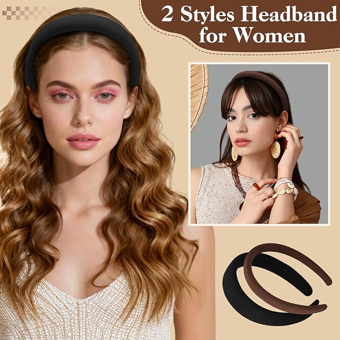 Hair Accessories Kit for Women, 27 PCS Set Included Hair Scrunchies, Claw Clips, Bow Clips, Hair Brush and Headband Hair Gift for Women (Neutral Color)