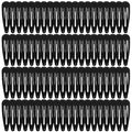 Colorful Snap Hair Clips Hair Barrettes for Girls,Clips Candy Color Hair Accessories for Kids Teens, Toddlers,Women (Color=Black | Pack=80-Pack)