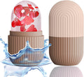 XHJRI Ice Face Roller Massager,Ice Cube Roller for Face, Eyes and Neck Naturally Conditioning and Skin Care,De-Puff Eye Bags,Reduce Migraine Pain,Reusable Massage Silicone Ice Mold (Coffee)