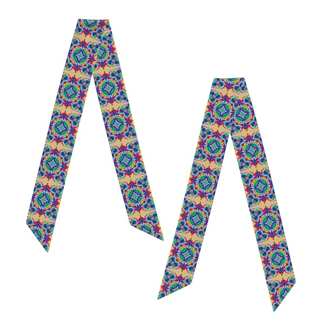 Headbands Head Band for Women Girls Lady, Colorful Tie Dye Art Beauty Skinny Skinny Scarf Sports Athletic Spa Sweat Band Headbands Long Head Wrap Head Decor
