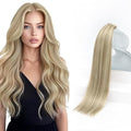 Sunny Hair Tape in Hair Extensions Real Human Hair Invisible Remy Hair Extensions Tape ins for Women Golden Blonde Highlight Medium Blonde 12 inch 20Pcs 30G