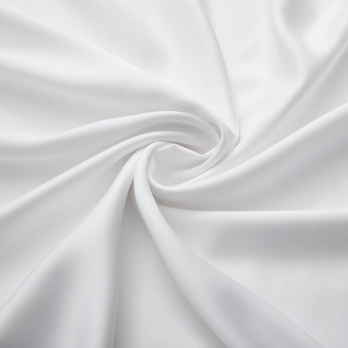 Luxury Bamboo Market | Queen Envelope Pillowcase Set | 100% Viscose Made from Bamboo | Organically Grown | Ultra Soft | Cooling | 2pcs [Classic White]