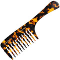 Giorgio G53 Wide Tooth Rake Comb for Curly, Thick Hair - Handmade Detangler for Wet and Dry Hair, Hand Polished (8")