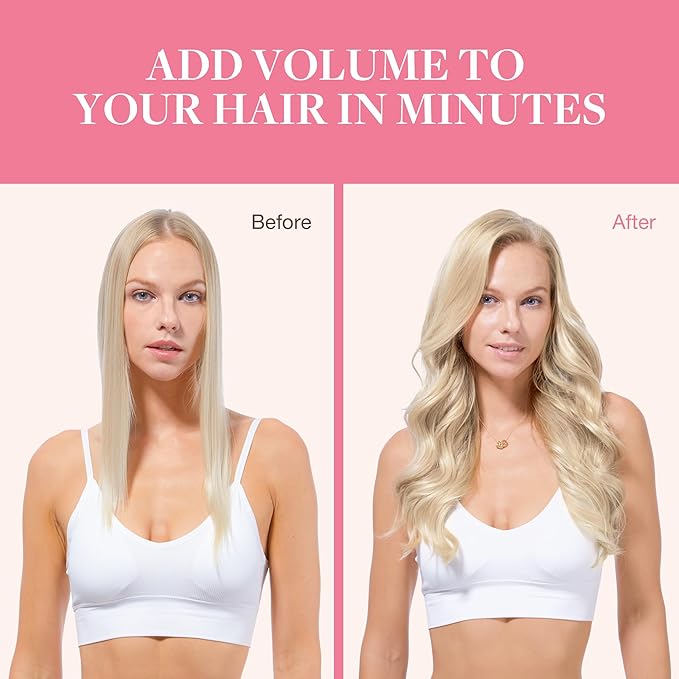 GOO GOO Clip in Hair Extensions Real Human Hair, Remy Human Hair Extensions Clip ins for Women, Natural Human Hair, 16inch 130g 7Pcs, 17/22/60 Balayage Ash Blonde to Platinum Blonde
